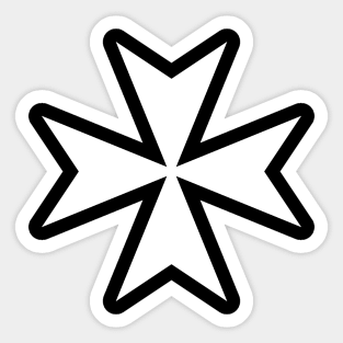 Maltese Cross Sticker